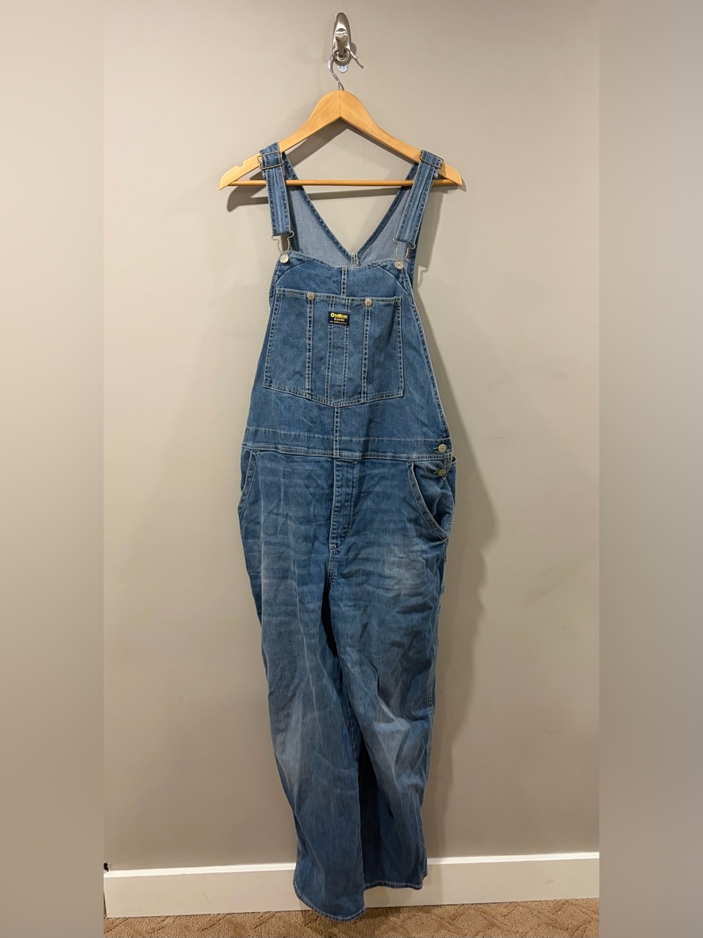 OshKosh B’Gosh Denim Overalls Adult XL – Vintage Style Blue Jean Bib Overalls